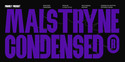 IT Malstryne Font Poster 1