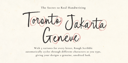Rough Scribble Font Poster 5