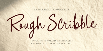 Rough Scribble Font Poster 1