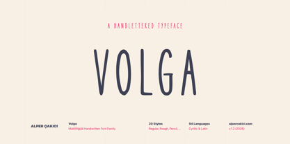 Volga Font Poster 1