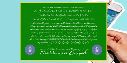 Freedom Paradise Font Poster 15