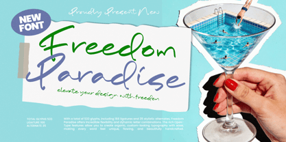 Freedom Paradise Font Poster 1
