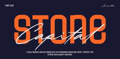 Stone Capital Font Poster 1