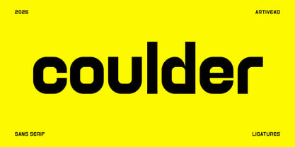 Coulder Font Poster 1