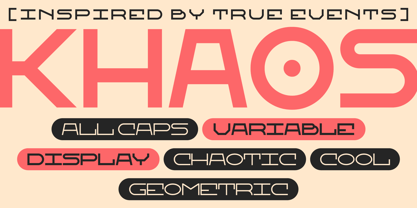 Khaos Font Poster 1