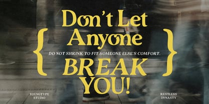 Restless Dynasty Font Poster 7