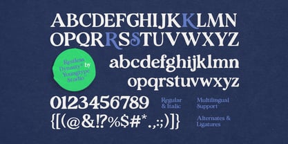 Restless Dynasty Font Poster 10