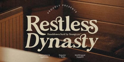 Restless Dynasty Font Poster 1