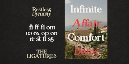 Restless Dynasty Font Poster 9