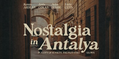 Restless Dynasty Font Poster 4