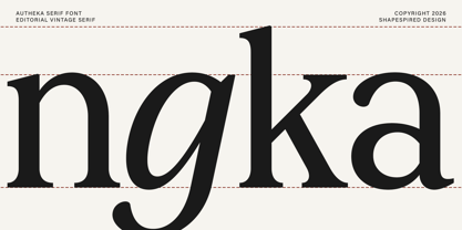 Autheka Font Poster 5