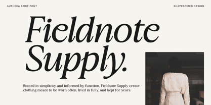 Autheka Font Poster 11