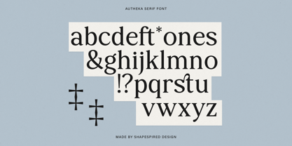 Autheka Font Poster 6