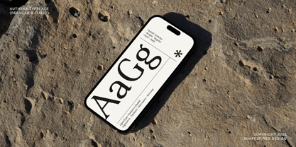 Autheka Font Poster 3