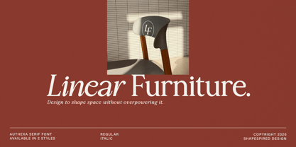 Autheka Font Poster 9