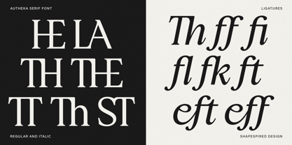 Autheka Font Poster 15