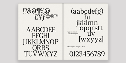 Autheka Font Poster 12
