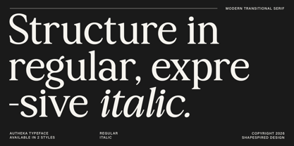 Autheka Font Poster 2