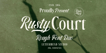 Rusty Court Font Poster 1