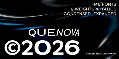 Quenova Font Poster 9