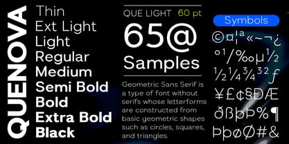 Quenova Font Poster 7