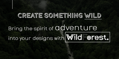 WildForest Font Poster 9