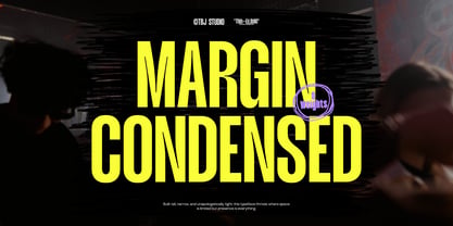 TBJ Margin Condensed Font Poster 1