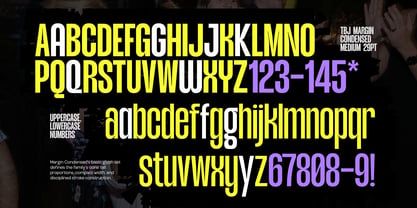 TBJ Margin Condensed Font Poster 2