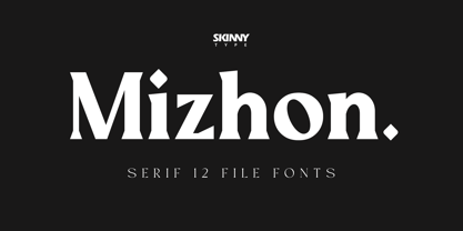 Mizhon Serif Font Poster 1