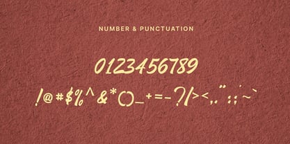 The handled Font Poster 9