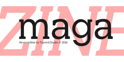 Noverion Slab Font Poster 12