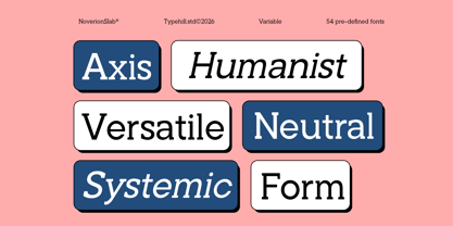 Noverion Slab Font Poster 2