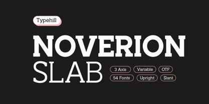 Noverion Slab Font Poster 1