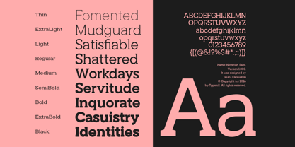 Noverion Slab Font Poster 9