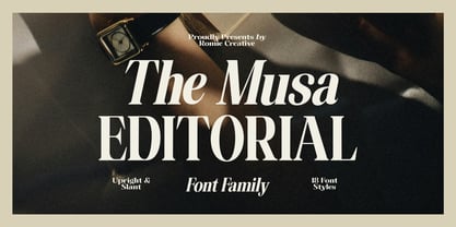 The Musa Editorial Font Poster 1