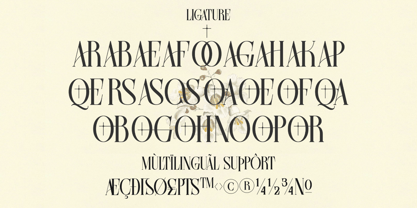 Farqey Denours Font Poster 15