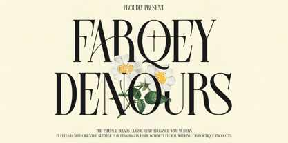 Farqey Denours Font Poster 1