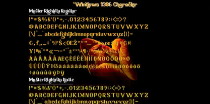 Master Righinta Font Poster 12