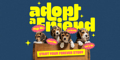 Cloudy Bumpy Font Poster 2