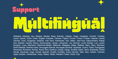 Cloudy Bumpy Font Poster 7