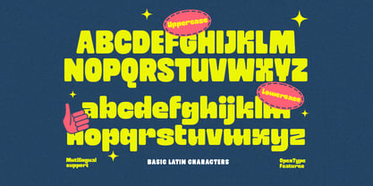 Cloudy Bumpy Font Poster 8