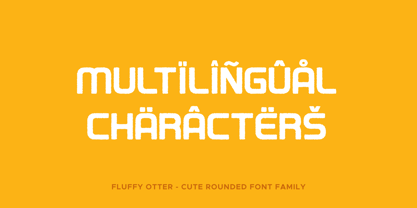 Fluffy Otter Font Poster 4