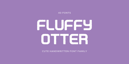 Fluffy Otter Font Poster 1