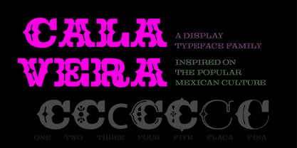 Calavera Font Poster 1