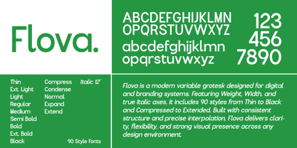 Flova Font Poster 4