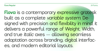 Flova Font Poster 3