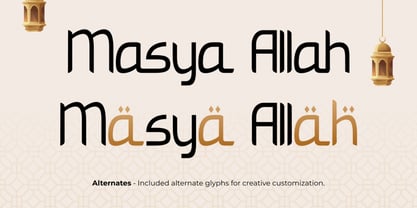 Al Ammara Font Poster 5