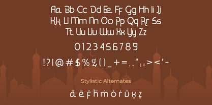 Al Ammara Font Poster 2