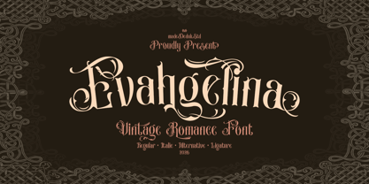 Evahgelina Font Poster 1