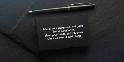 Bencord Font Poster 9